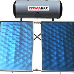 Termomax Ηλιακός Θερμοσίφωνας 160lt/3m² Glass Διπλής Ενέργειας με επιλεκτικό συλλέκτη