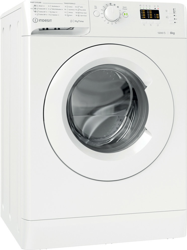 Indesit MTWA 61251 W EE Πλυντήριο Ρούχων 6kg 1200 Στροφών