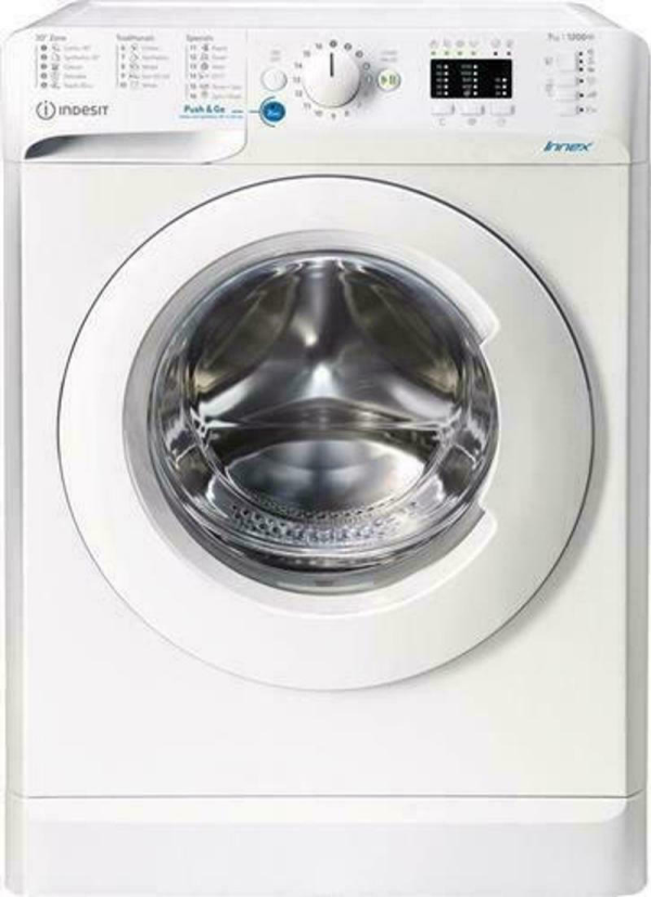 Indesit BWSA 71251 W EE N Πλυντήριο Ρούχων 7kg 1200 Στροφών