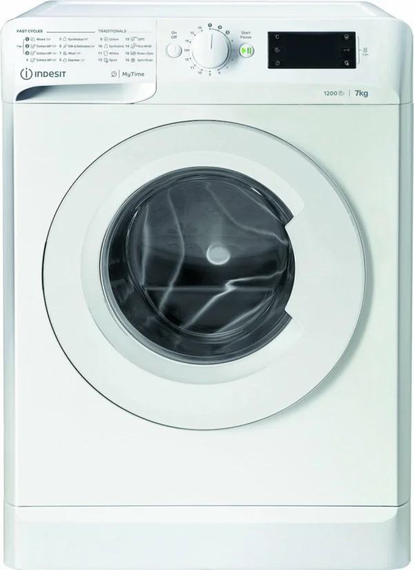 Indesit MTWE 71252 W EE Πλυντήριο Ρούχων 7kg 1200 Στροφών