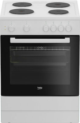 Beko FSM66002GW Κουζίνα 66lt με Εμαγιέ Εστίες Π60εκ. Λευκή