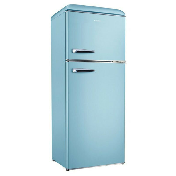 Robin RB-280 Retro Ψυγείο Δίπορτο 278lt NoFrost Υ157xΠ60xΒ70εκ. Μπλε