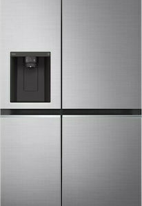 LG GSLV70PZTM Ψυγείο Ντουλάπα 635lt NoFrost Υ179xΠ91.3xΒ73.5εκ. Inox