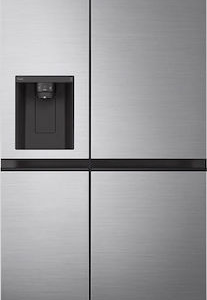 LG GSLV51PZXM Ψυγείο Ντουλάπα 635lt NoFrost Υ179xΠ91.3xΒ73.5εκ. Inox