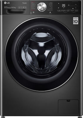 LG F6WV910P2SE Πλυντήριο Ρούχων 10.5kg με Ατμό 1600 Στροφών Μαύρο