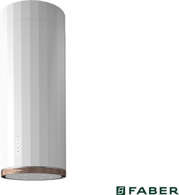 Faber Corinthia Isola 37cm Απορροφητήρας Νησίδα 37cm Λευκός
