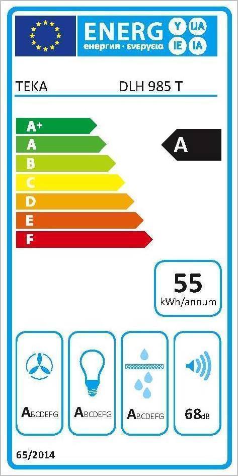 Teka Perfecta 4 DLH 985 T Απορροφητήρας Καμινάδα 90cm Inox