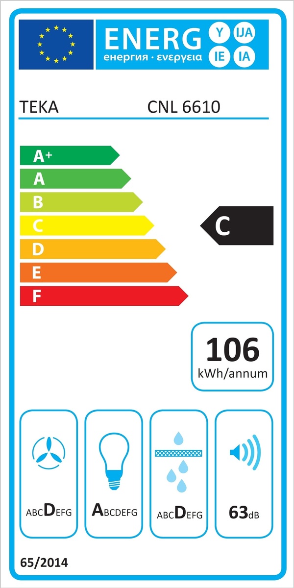 Teka CNL 6610 Συρόμενος Απορροφητήρας 60cm Inox