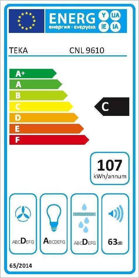 Teka CNL 9610 Συρόμενος Απορροφητήρας 90cm Inox