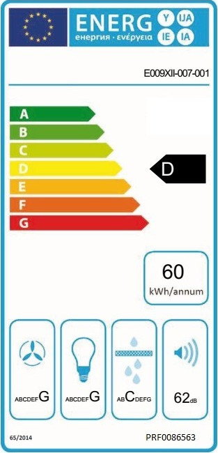 Elica Verve WH/F/60 Ελεύθερος Απορροφητήρας 60cm Λευκός