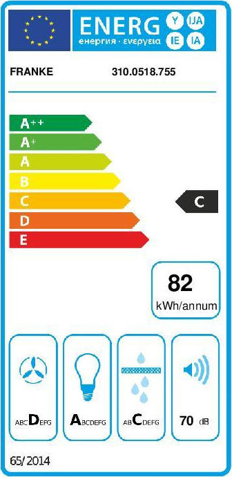 Franke Action Line 60 Πτυσσόμενος Απορροφητήρας 60cm Γκρι