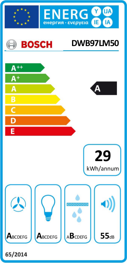 Bosch DWB97LM50 Απορροφητήρας Καμινάδα 90cm Inox