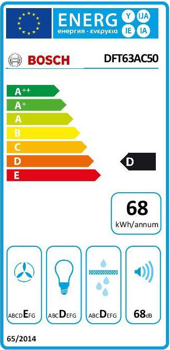 Bosch DFT63AC50 Συρόμενος Απορροφητήρας 60cm Inox