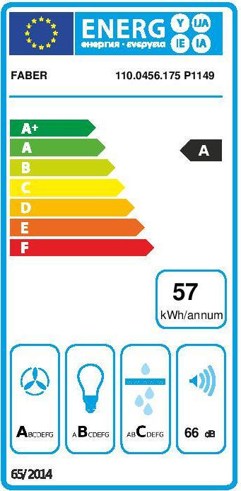 Faber Chloe CI A70 Απορροφητήρας Καμινάδα 70cm Μαύρος