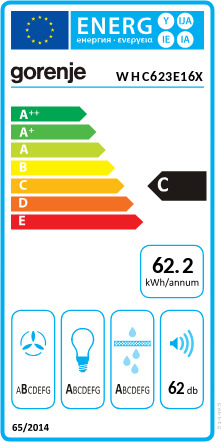 Gorenje WHC623E16X Απορροφητήρας Καμινάδα 60cm Inox