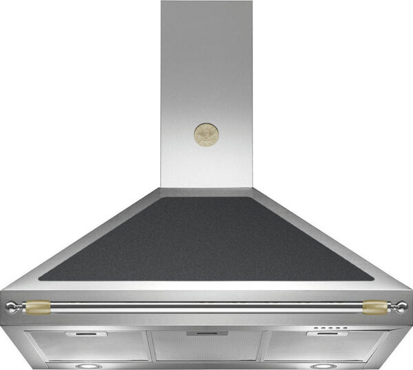 Bertazzoni K90 HER NE A Απορροφητήρας Καμινάδα 90cm Μαύρος