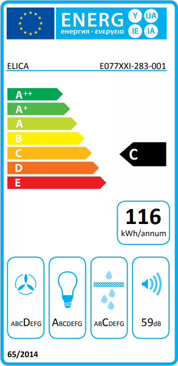 Elica OM WH/F/80 Απορροφητήρας Καμινάδα 80cm Λευκός