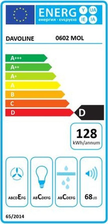 Davoline Olympia 2M 275 Ελεύθερος Απορροφητήρας 75cm Καφέ