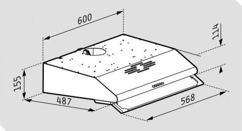 Pyramis Essential Απλός με 2 Μοτέρ Ελεύθερος Απορροφητήρας 60cm Inox