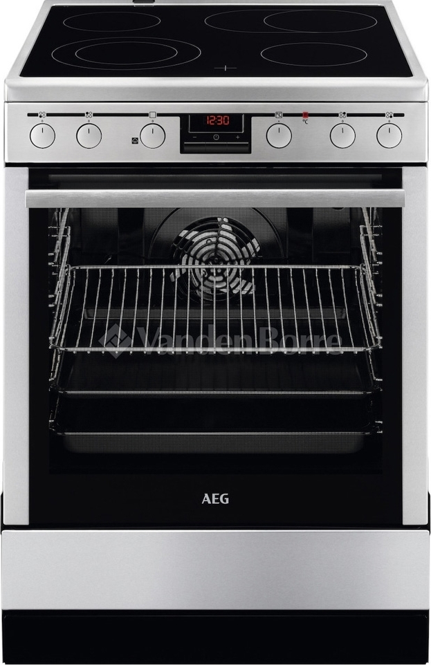 AEG CCB6442ABM Κουζίνα 73lt με Κεραμικές Εστίες Π59.6εκ. Inox