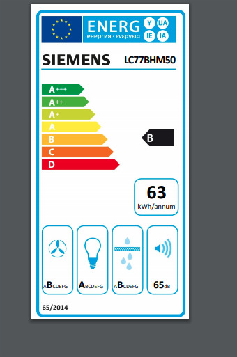 Siemens LC77BHM50 Απορροφητήρας Καμινάδα 75cm Inox