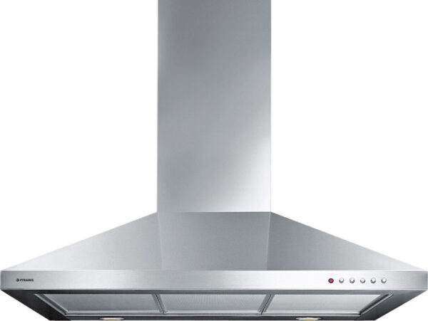 Pyramis Classic Τετράγωνος Turbo Απορροφητήρας Καμινάδα 90cm Inox