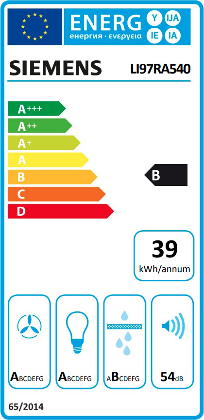 Siemens LI97RA540 Συρόμενος Απορροφητήρας 90cm Inox