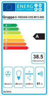 Gruppe Symmetria 90 Απορροφητήρας Νησίδα 90cm Inox