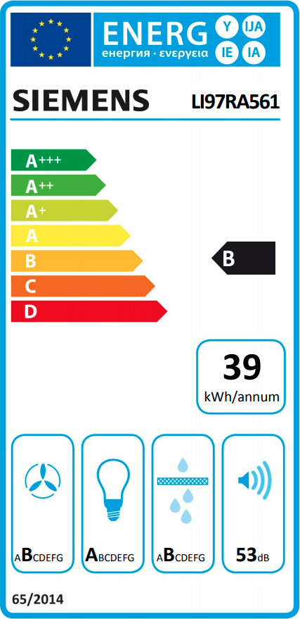 Siemens LI97RA561 Συρόμενος Απορροφητήρας 90cm Inox