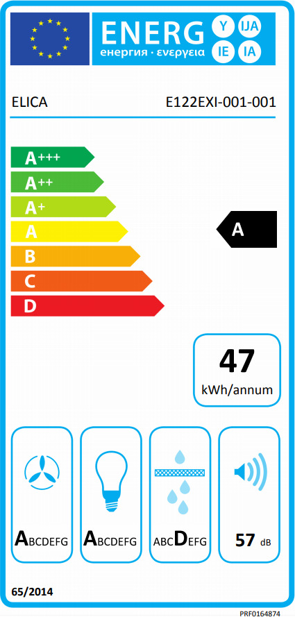 Elica Plat BL/F/80 Απορροφητήρας Καμινάδα 80cm Μαύρος