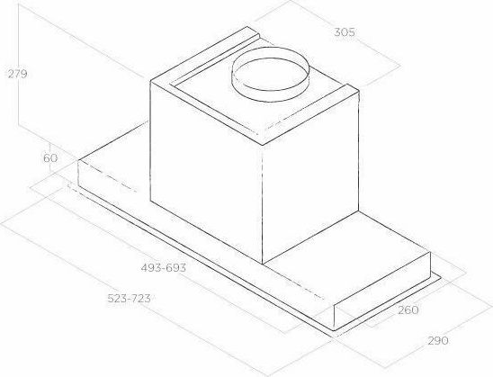 Elica Hidden 2.0 IXGL/A/60 Μηχανισμός Απορρόφησης 60cm Inox