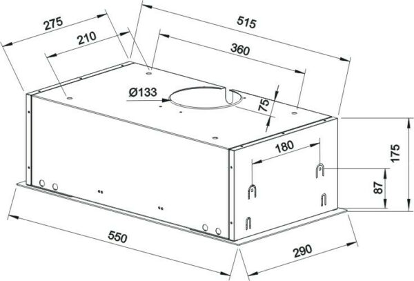 Teka GFG2 Μηχανισμός Απορρόφησης 55cm Inox