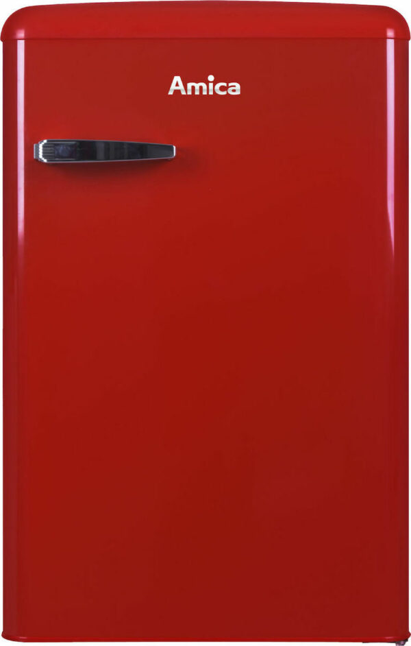 Amica KS 15610 R Retro Μονόπορτο Ψυγείο 108lt Υ87.5xΠ55xΒ61.5εκ. Κόκκινο