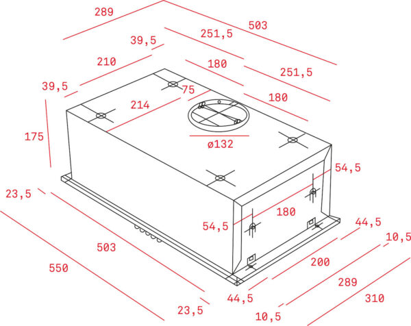 Teka GFH 55 Μηχανισμός Απορρόφησης 55cm Inox