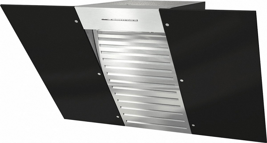 Miele DA 6096 W Wing Απορροφητήρας Καμινάδα 90cm Μαύρος