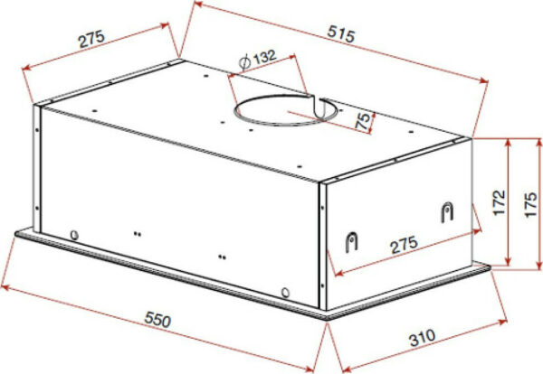 Teka GFG2 Μηχανισμός Απορρόφησης 55cm Λευκός