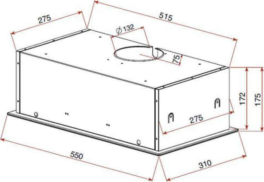 Teka GFG2 Μηχανισμός Απορρόφησης 55cm Μαύρος