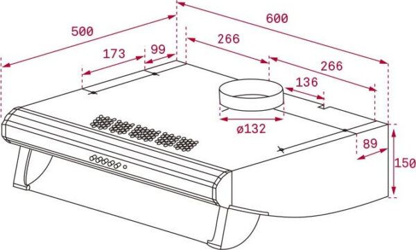 Teka C 6420 Ελεύθερος Απορροφητήρας 60cm Inox