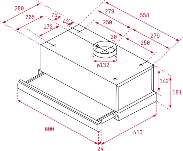 Teka TL 6310 Συρόμενος Απορροφητήρας 60cm Inox