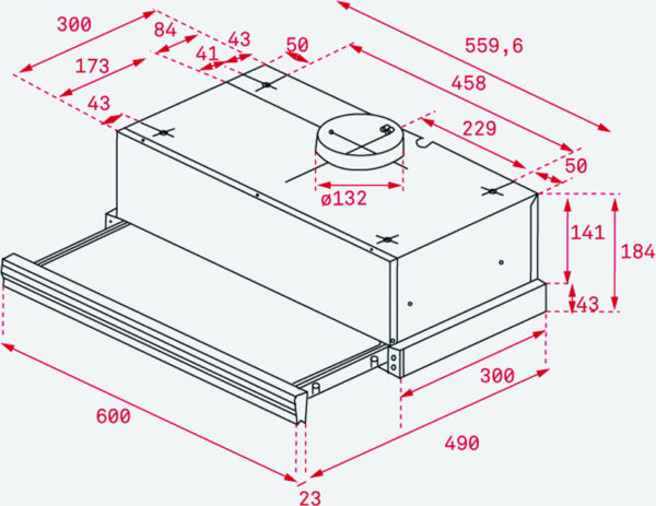 Teka CNL 6415 Συρόμενος Απορροφητήρας 60cm Λευκός