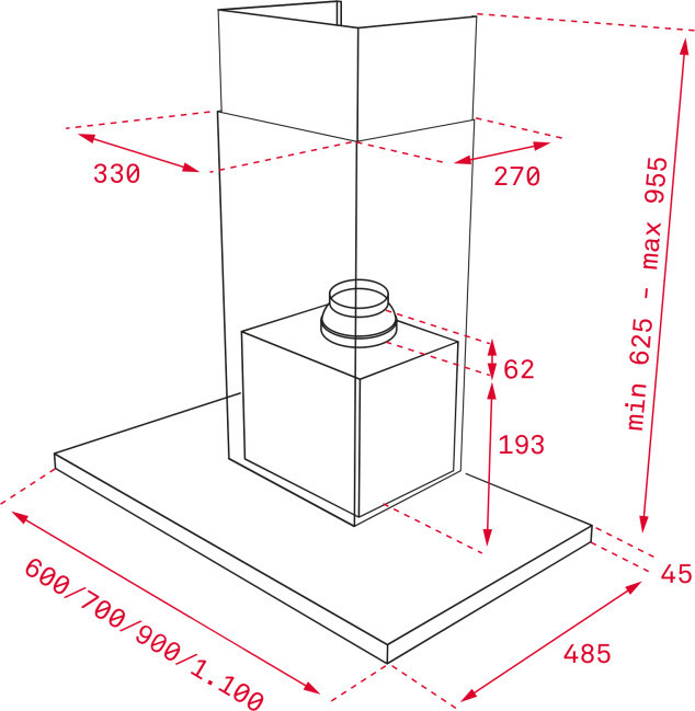 Teka DLH 686 T Απορροφητήρας Καμινάδα 60cm Inox