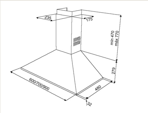 Teka DBP 90 Pro Απορροφητήρας Καμινάδα 90cm Inox