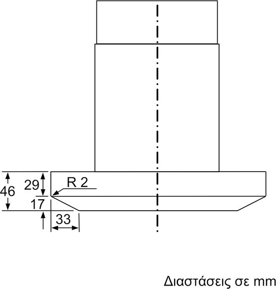 Bosch DWB97LM50 Απορροφητήρας Καμινάδα 90cm Inox