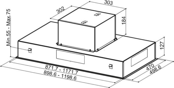 Faber Heaven 2.0 X 120 Μηχανισμός Απορρόφησης 120cm Inox