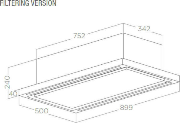 Elica Cloud Seven IX/F/90 Απορροφητήρας Νησίδα 90cm Inox