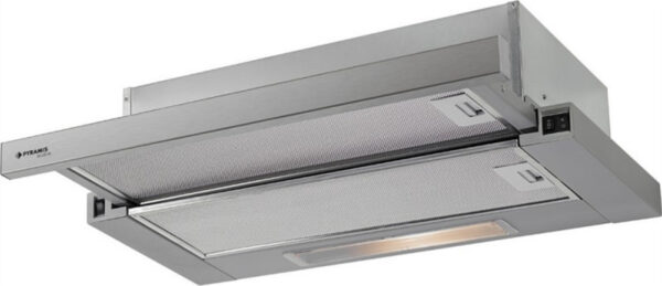 Pyramis Power Slim Συρόμενος Απορροφητήρας 60cm Inox