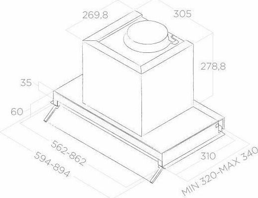 Elica Boxin IX/A/60 Απορροφητήρας Καμινάδα 60cm Inox