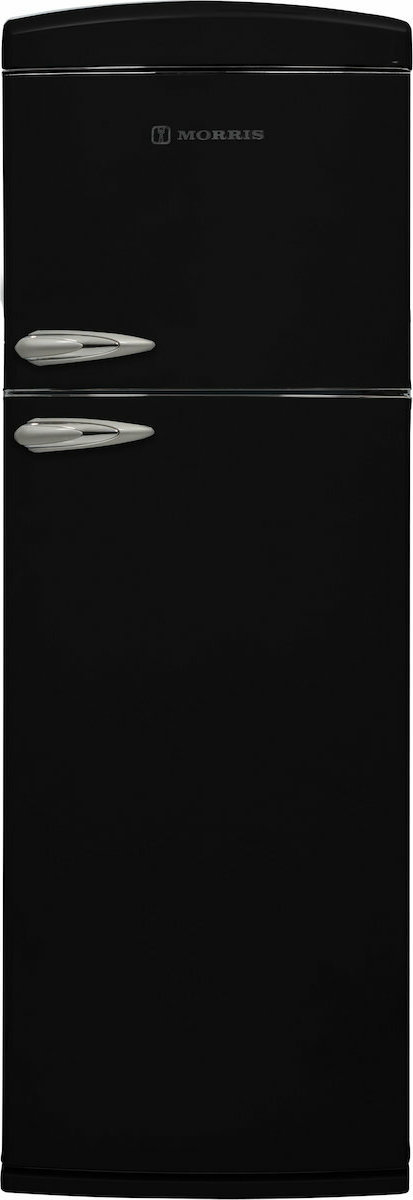 Morris MRS-31313B Retro Ψυγείο Δίπορτο 310lt NoFrost Υ175.2xΠ60.5xΒ68.1εκ. Μαύρο