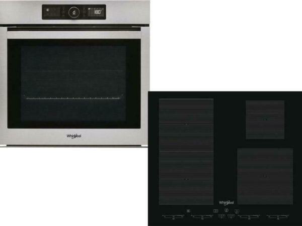 Whirlpool AKZ9 6220 IX + SMC 604F/NE Φούρνος άνω Πάγκου 73lt με Επαγωγικές Εστίες Π59.5εκ. Inox