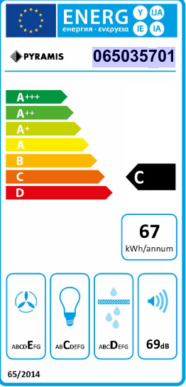 Pyramis Power Ελεύθερος Απορροφητήρας 60cm Καφέ